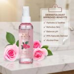 NATURE WELL Rose Water Hydrating Facial Toner Mist for Dewy & Radiant Skin, Refreshing, Conditioning, Soothing, Moisturizing, Perfect for Travel, 4 Fl Oz - Image 6