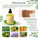 Natural Hair Oil for Dry & Damaged Hair, Scalp Moisturizing Hair Oil for Men and Women - Image 3