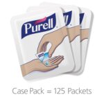 PURELL SINGLES Advanced Hand Sanitizer Gel, Fragrance Free, 125 Count Single-Use Travel-Size Packets - 9620-12-125EC (Pack of 1) - Image 3