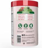 Country Farms Organic Super Greens Berry Flavor, 50 Organic Super Foods, Packed with Fiber, USDA Organic Drink Mix, Fruits, Vegetables, Mushrooms & Probiotics, Supports Energy, 5g Fiber - Image 3