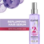 L'Oreal Paris Elvive Hyaluron Plump Moisture Plump Hair Serum for Dehydrated, Dry Hair with Hyaluronic Acid Care Complex, Paraben-Free, 4.4 Fl Oz - Image 3