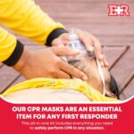 Adult and Infant CPR Mask Combo Kit – Includes 2 CPR Masks with One-Way Valves, Pair of Vinyl Gloves, 2 Alcohol Prep Pads – Portable Emergency CPR Kit – Red - Image 3