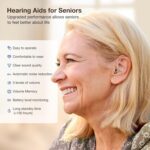 Hearing Aids for Seniors Rechargeable with Noise Cancelling, Hearing Amplifier with 5 Levels of Volume Adjustmen, Simple to Operate and Hear Clear Sound - Image 3