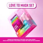 Freeman Facial Love To Mask Variety Pack: Oil Absorbing Clay, Detoxifying Charcoal, Clearing Peel Off, Hydrating Gel Cream, Exfoliating Scrub (14 Piece Kit with Bonus Buffer and Headband) - Image 3