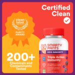 SmartyPants Kids Immunity Elderberry Gummies: Kids Immune Support Supplement, Vitamin C, Vitamin D, Vitamins B6 & B12 and Zinc, Gluten Free, Elderberry Flavor, 60 Count (30 Day Supply) - Image 4