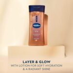 Vaseline Glazed and Glisten Sunlit Glow Body Gel Oil Vanilla Cocoa Shimmering with Ultra-Hydrating Lipids and 100% Pure Cocoa Butter, 6.8 Oz - Image 4
