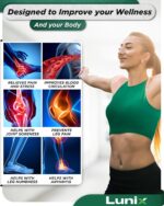 Lunix LX20 FSA Foot Massager for Pain Relief and Circulation, Foot and Calf Shiatsu Massager for Plantar Fasciitis and Neuropathy with Heat, Ankle Therapy Device - Image 7