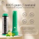 SniffElixir Nasal Inhaler for Sinus Relief, Made with Organic Essential Oils - Aromatherapy Stick with Peppermint & Tea Tree for Stuffy Nose & Congestion - Image 4