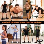 LALAHIGH Push Up Board,36 in 1 Home Gym Equipment with Ab Roller Wheel & Resistance Bands, Portable Foldable Workout Board for Full Body Strength Training Men Women,Gift for him her - Image 3