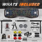 LALAHIGH Push Up Board,36 in 1 Home Gym Equipment with Ab Roller Wheel & Resistance Bands, Portable Foldable Workout Board for Full Body Strength Training Men Women,Gift for him her - Image 4