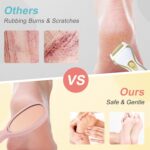 VOCOSTE 4-in-1Foot File Kit, Callus Remover for Dead Skin with Nano Glass & Foot Scraper & Massage Heads & Soft Brush, Home Pedicure Tools for Women & Men - Image 4