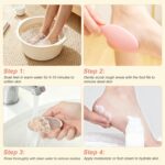 VOCOSTE 4-in-1Foot File Kit, Callus Remover for Dead Skin with Nano Glass & Foot Scraper & Massage Heads & Soft Brush, Home Pedicure Tools for Women & Men - Image 6
