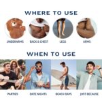 Veet Hair Removal Cream For Men, 5 Min Sensitive Skin, Hair Removal Gel For Body, Chest & Back, Dermatologically Tested, 13.5 FL OZ w/ Spatula - Image 6