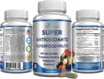 Super Antioxidant Fruit Superfood Complex - Powerful Antioxidant Superfruits, Acai, Goji, Noni, Mangosteen, Pomegranate, Elderberry, Resveratrol, Immune Support, Skin Care - 60 Capsules - Image 4