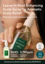AROMATICA Root Enhancer Rosemary water spray for hair growth - with rosemary oil & caffeine & biotin - Korean hair care for hair thinning & hair loss - free from silicone, paraben and sulfate - Image 3