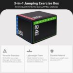 BalanceFrom 3-in-1 Foam Plyometric Jump Box for Home Gym with Multiple Height Options – Versatile Plyo with Non-Slip Surface for Strength, HIIT, Step-Ups, and Agility Training - Image 3