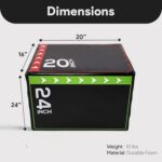 BalanceFrom 3-in-1 Foam Plyometric Jump Box for Home Gym with Multiple Height Options – Versatile Plyo with Non-Slip Surface for Strength, HIIT, Step-Ups, and Agility Training - Image 4