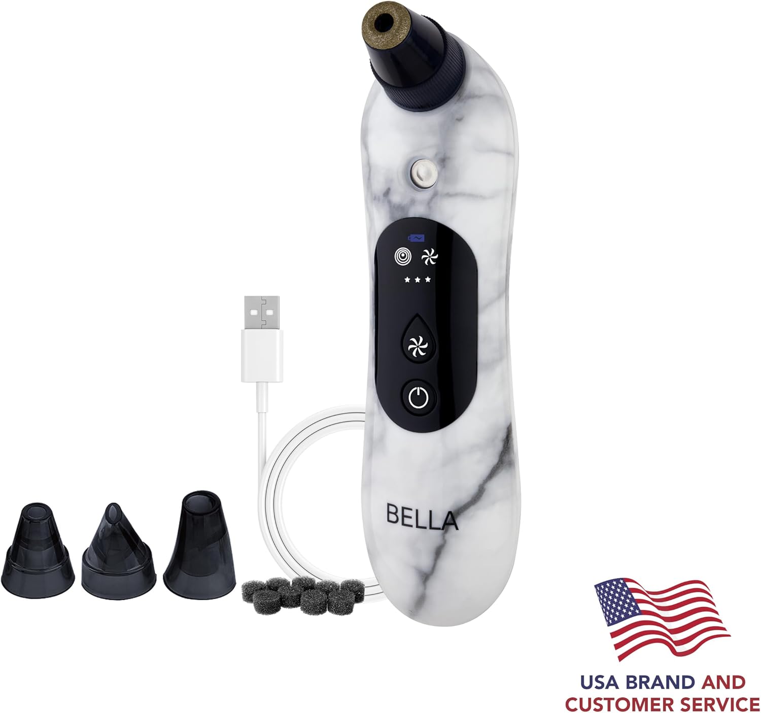 Spa Sciences - Bella Microdermabrasion Pore Extractor & Nano Mister - 3-in-1 - Exfoliation & Pore Purification - Hydrating, Refreshing, Soothing - for All Skin Types - Rechargeable - Image 5