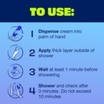 Nair Shower Cream Hair Remover with Moroccan Argan Oil and Orange Blossom, Body Hair Removal Cream for Women, 12 oz - Image 5