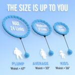 JKSHMYT Weighted Hula Circle Hoops for Adults Weight Loss, Infinity Fitness Hoop Plus Size 47 Inch, 24 Detachable Links, Exercise Hoop Suitable for Women and Beginners - Image 3