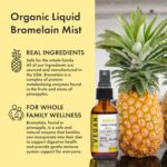 GIVOL Organic Raw Bromelain Mist-Liquid Pineapple Extract - Enhanced Potency 500mg, for Kids & Adults - Non-GMO - 60ml 120 Day Supply - Image 3