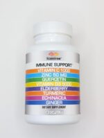 8 in 1 Immune Support with Quercetin Zinc 50mg Vitamin C 1000mg Vitamin D3 5000 IU and Elderberry Echinacea Ginger for Adults Kids - VIT D Supplement Veg Capsules - Image 4