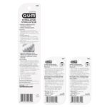 GUM Stimulator Permanent Handle - Long Handled Massager Remove Plaque & Promote Health (Handle + 2 Refill Packs) - Image 4