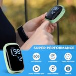 Finger Pulse Oximeter, Fingertip Blood Oxygen Saturation with Pulse Monitor Rechargeable, Accurate Spo2 Reading for Home, Outdoor Sports，Green - Image 3