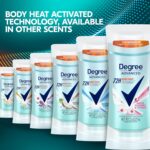 Degree Advanced Protection Antiperspirant Deodorant White Flowers & Lychee for 72-Hour Sweat & Odor Control for Women, with Body Heat Activated Technology, 2.6 oz - Image 8