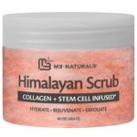 Himalayan Salt Scrub, Face, Foot, and Body Exfoliator with Collagen and Stem Cells, Exfoliating Scrub for Toning, Cellulite, and Skin Care by M3 Naturals 16 fl oz - Image 3