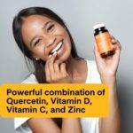 A Dose of Immunity Quercetin with Vitamin C and Zinc, Vitamin D, 500mg Quercetin Bromelain with Echinacea & B Vitamins (60 Count) - Image 3