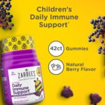 Zarbee’s Kids Elderberry Immune Support Supplement Gummies, Vitamins A C D3 E & Zinc, Elderberry Extract, Gluten & Gelatin Free, No Artificial Flavors, Natural Berry Flavor, Ages 2+, 42 Ct - Image 3