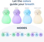 Mindsight 'Breathing Buddha' Guided Visual Meditation Tool for Mindfulness | Slow Your Breathing & Calm Your Mind for Stress & Anxiety Relief | Perfect for Adults & Kids | Relaxing Self Care Gift - Image 3