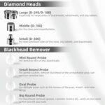 IeBilif Diamond Microdermabrasion Machine, 3 Modes Diamond Microdermabrasion Dermabrasion Machine for Blackhead Removal, Professional Portable Home Travel Microdermabrasion Device - Image 3