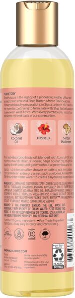 SheaMoisture Massage Oil, Illuminating Coconut & Hibiscus 2-Pack – Glow Up Essentials, 8 Oz Ea - Image 3