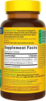 Nature Made Vitamin D3 K2 Supplement, 5000 IU (125 mcg) Vitamin D for Bone, Teeth, Muscle and Immune Support, 30 D3 and K2 Softgels, 30 Day Supply - Image 4