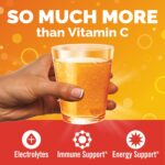 Emergen-C 1000mg Vitamin C Powder for Daily Immune Support Caffeine Free Vitamin C Supplements with Zinc and Manganese, B Vitamins and Electrolytes, Super Orange Flavor - 30 Count - Image 3