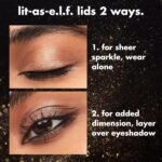 e.l.f. Fine As Fleck Glitter Eyeshadow, Long-Lasting Sheer Eye Makeup With A Shimmer Finish, Smooth Formula, Vegan & Cruelty-Free, Champagne Showers - Image 3