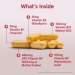 Jarrow Formulas B-Right Vitamin B Complex - 100 Veggie Caps - B-Complex Formula -Cellular Energy & Metabolism Support - Supports Brain, Cellular & Cardiovascular Health - 100 Servings - Image 3