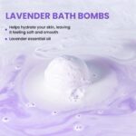 BODY & EARTH Bath Bombs Gift Set for Women 10 X 3.5 oz Essential Oils Lavender Handmade Birthday Gift Idea for Family, Women, Men, Mothers Day Gifts for Mom, Christmas Gifts for Her - Image 3