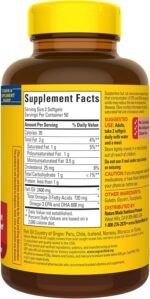 Nature Made Fish Oil Omega 3 Supplements, 1200mg Softgels, Omega 3 Fish Oil for Healthy Heart Support, 100 Softgels, 50 Day Supply - Image 4