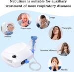 Nebulizer Machine for Adults and Kids Breathing Compressor Nebulizer with 2 Masks & Mouthpiece, Adjustable Nebulization Rate for Home Use - Image 3