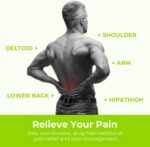 AUVON Dual Channel TENS Unit Muscle Stimulator Machine with 20 Modes, 2" and 2"x4" TENS Unit Electrode Pads (Blue) - Image 3