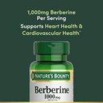 Nature’s Bounty Berberine 1000mg Capsules, Supports Heart Health, Cholesterol & Blood Sugar Levels in a Normal Range, Non-GMO Supplement, 60 Count - Image 4