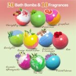 Bath Bombs for Women Gift Set, 20 Organic Bath Bombs with Essential Oil, Handmade SPA Bubble Bath for Relaxing, Gift for Her/Him, Women, Girls, Wife, Mother - Image 4