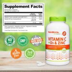 NutriBiotic – Vitamin C + Vitamin D3 & Zinc, 250 Capsules | Potent, Comprehensive Immune Support | Essential & Antioxidant Daily Supplement | Gluten & GMO Free - Image 4
