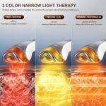 3-in-1 for Aurora Red Light for Face & Neck Beauty Massager, with Suction, Vibration, Heat, 3 Light Therapies for Skin Glow, Face Lift, Neck Firm, White - Image 5