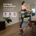 Sunny Health & Fitness Stair Stepper w/Handlebar, Extended Step Range Climber Machine for Legs, Core and Glute Workouts, Connection with Free SunnyFit App - Image 3