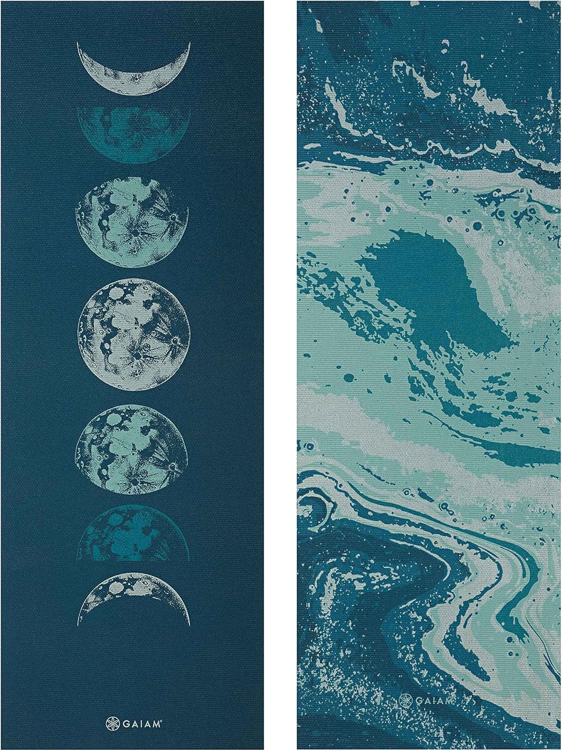 Gaiam Yoga Mat - Premium 6mm Print Reversible Extra Thick Non Slip Exercise & Fitness Mat for All Types of Yoga, Pilates & Floor Workouts (68" x 24" x 6mm Thick) - Image 3