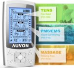 AUVON Dual Channel TENS EMS Unit 24 Modes Muscle Stimulator for Pain Relief, Rechargeable TENS Machine Massager with 12 Pads, ABS Pads Holder, USB Cable and Dust-Proof Storage Bag - Image 4